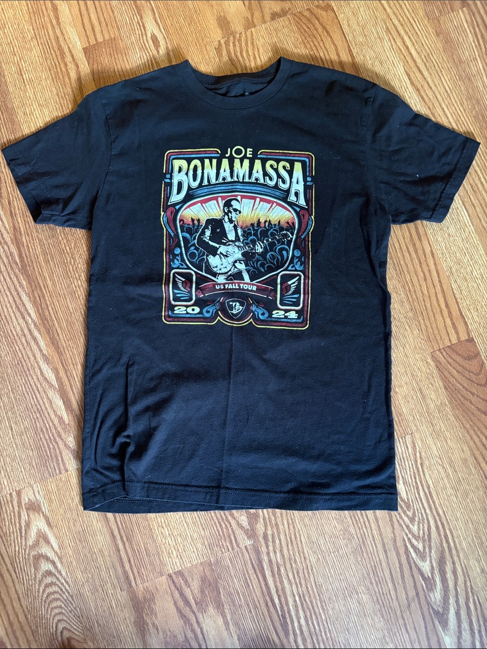 Joe Bonamassa Black Graphic Tour T‑Shirt